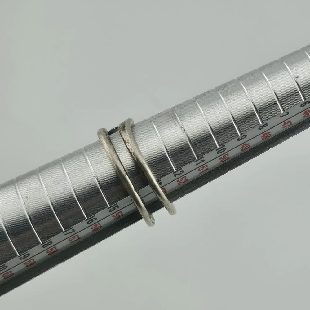 Ring Sterling Silver MCM MODERN contemporary Artisan Organic Minimalist Size 6.5 - Picture 4 of 11